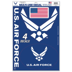 US Air Force Multi-Use Decals 11"x17" - Sweets and Geeks