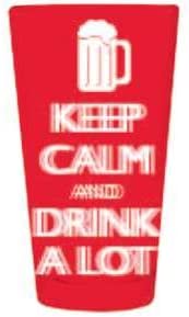 Keep Calm and Drink A Lot 16 Oz. Pint Glass - Sweets and Geeks