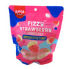 Amos Fizzy Strawberry Swedish Style Candy - 9.5oz Peg Bag (SNG12)