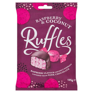 Jamesons's Raspberry & Coconut Ruffles 135g - Sweets and Geeks