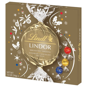 Lindor's Holiday Assorted Modern Gift Box 7.6oz - Sweets and Geeks