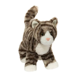 Zigby Gray Stripe Cat Soft Mini 7" Plush - Sweets and Geeks