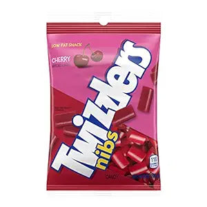 Twizzlers Cherry Nibs Peg Bag 6oz - Sweets and Geeks