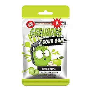 Grenades Fruit Gum 2.4oz- Atomic Apple - Sweets and Geeks