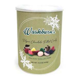 Washburn Premium Holiday Hard Candy Canister 15.5oz - Sweets and Geeks