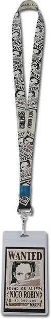 One Piece - Robin Wanted Poster Style Lanyard