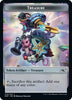 Clown Robot (003) // Treasure (013) Double-sided Token (Foil) - Unfinity
