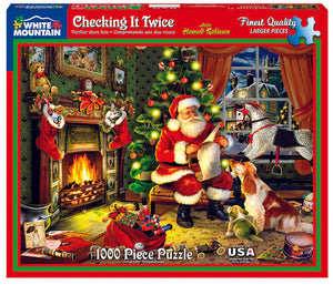 Checking It Twice (486pz) - 1000 Piece Jigsaw Puzzle - Sweets and Geeks