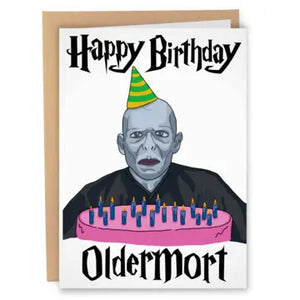 Oldermort Greeting Card - Sweets and Geeks