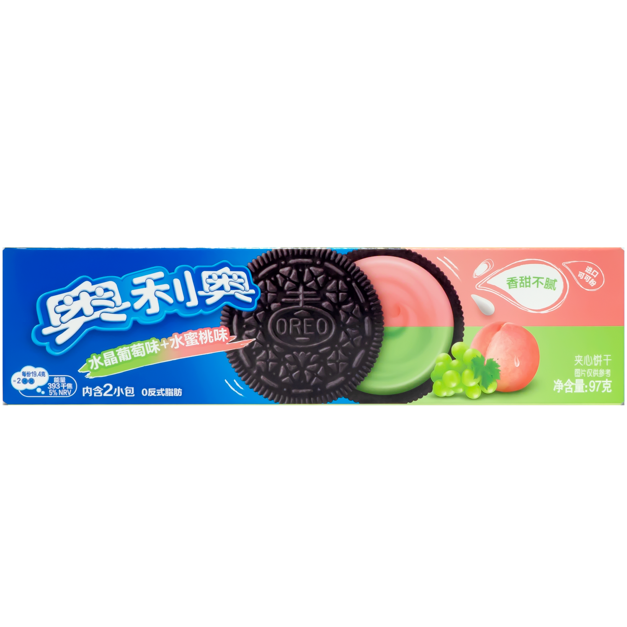 Oreo Sandwich Cookies Muscat and Peach Cream 97g – Sweets and Geeks