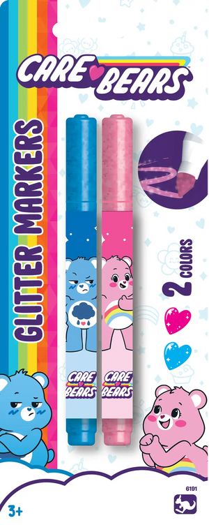 Care Bears Glitter Markers Set - Sweets and Geeks