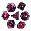 Anodized Aluminum Dice (Purple & Black)