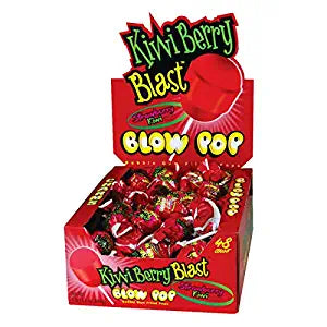 Charms Blow Pops- Kiwi Berry Blast 0.6oz - Sweets and Geeks