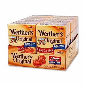 Werther's Sugar Free Mini Top Boxes 1.4oz - Sweets and Geeks