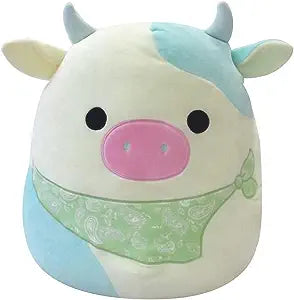 Squishmallows - Belana the Green Bandana Cow 12'' - Sweets and Geeks