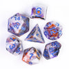 4 Color Brushed Dice (White & Brown)
