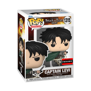 Funko Pop! Animation: Attack on Titan - Captain Levi (AAA Anime Exclusive) #1315 - Sweets and Geeks