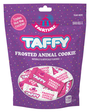 Bag. Taffy Frosted Animal Cookie Flavor 11oz Bag - Sweets and Geeks