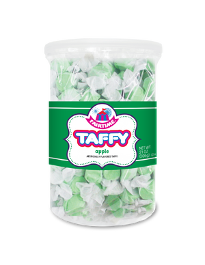 Fairtime Taffy Jars- Green Apple 21oz - Sweets and Geeks