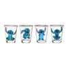 Lilo & Stitch Poses Mini Glass 4pk