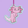 Dangling Axolotl Bubble Gum Scented Air Freshener