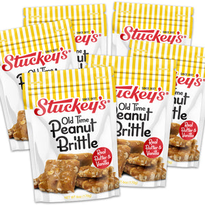 Stuckey's Golden Peanut Brittle Stand up Bag 5oz - Sweets and Geeks
