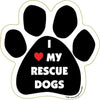 Paw Magnets - I Heart My Rescue
