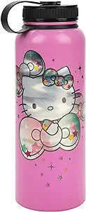 Hello Kitty 40oz Stainless Steel Pink Water Bottle - Sweets and Geeks
