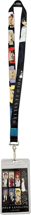 Solo Leveling - Sung Jinwoo with Other Character Eyes Art Style Lanyard