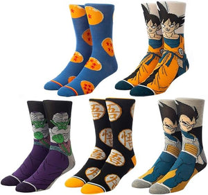 Dragon Ball Super Men's Crew Socks 5-Pack - Sweets and Geeks