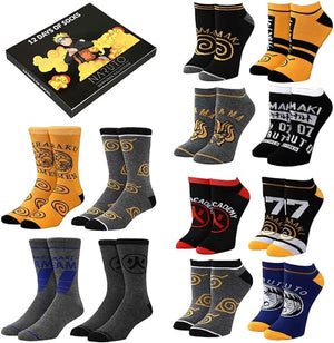 Naruto - 12 Days of Socks Combo - Sweets and Geeks