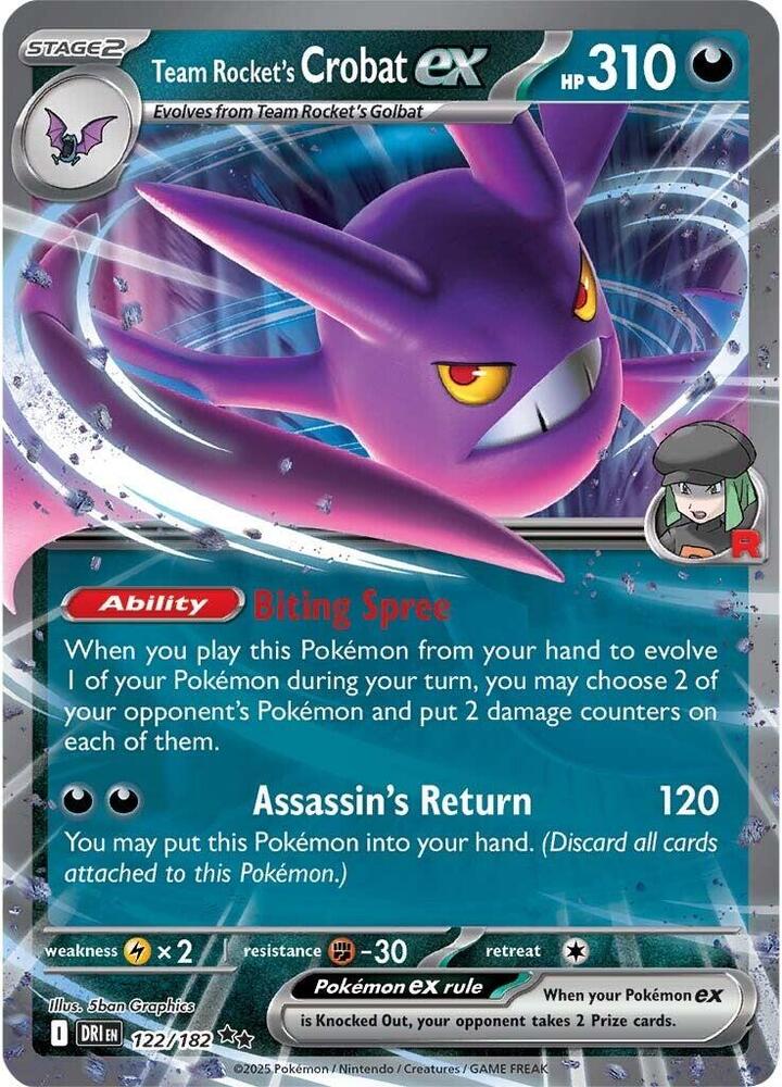 crobat pokemon card value Team Rocket's Crobat ex (RR) - Destined Rivals