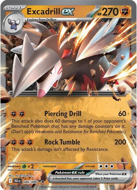 Excadrill ex (RR) - 046/086 - Black Bolt - English – Sweets and Geeks