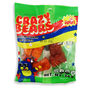 Crazy Bears Spicy Gummy Bears 0.2oz - Sweets and Geeks