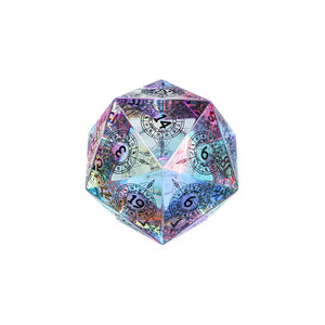 30MM D20 Pattern Glass Dice - Sweets and Geeks