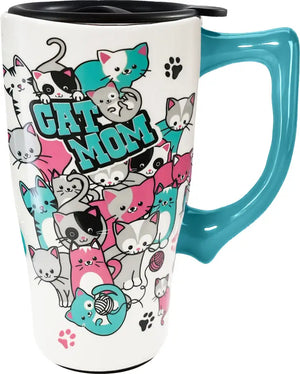 Cat Mom Travel Mug - Sweets and Geeks