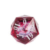 33mm D20 (Red & Black w/ Silver Numbers)