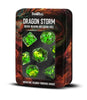 Dragon Storm Inclusion Resin Dice Set: Green Dragon