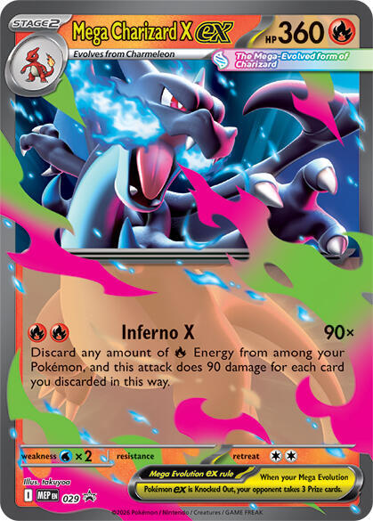 Mega Charizard X ex - Mega Evolution Promo - #029 Sweets and Geeks Mega Charizard X ex - Mega Evolution Promo - #029 Sweets and Geeks