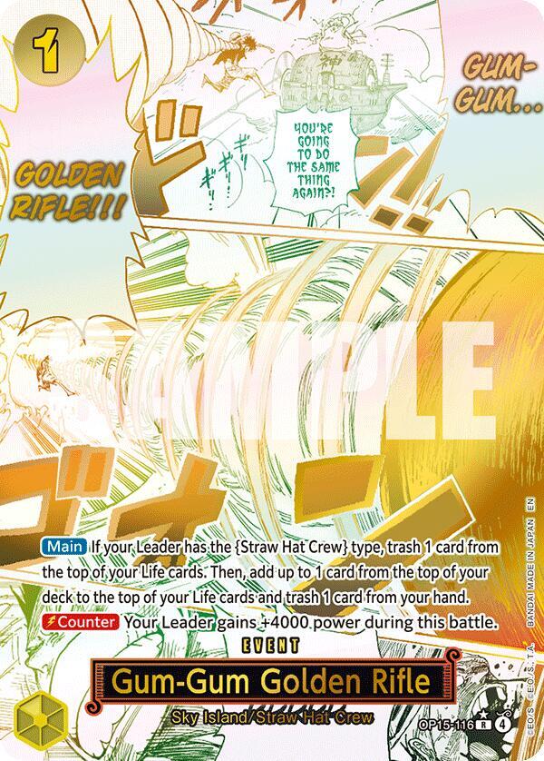 Gum-Gum Golden Rifle (Alternate Art) - Adventure on Kami's Island (OP1 ...