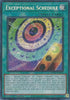 Exceptional Schedule (1st Edition) (Secret Rare) - Blazing Dominion - BLZD-EN054