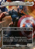 Captain America, Unbowed (Foil) (Borderless) - #0505 - Commander: Marvel Super Heroes