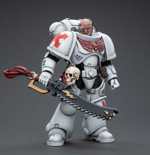 JoyToy Warhammer 40K White Scars Assault Intercessor Brother Batjargal 1/18 Scale Figure - Sweets and Geeks