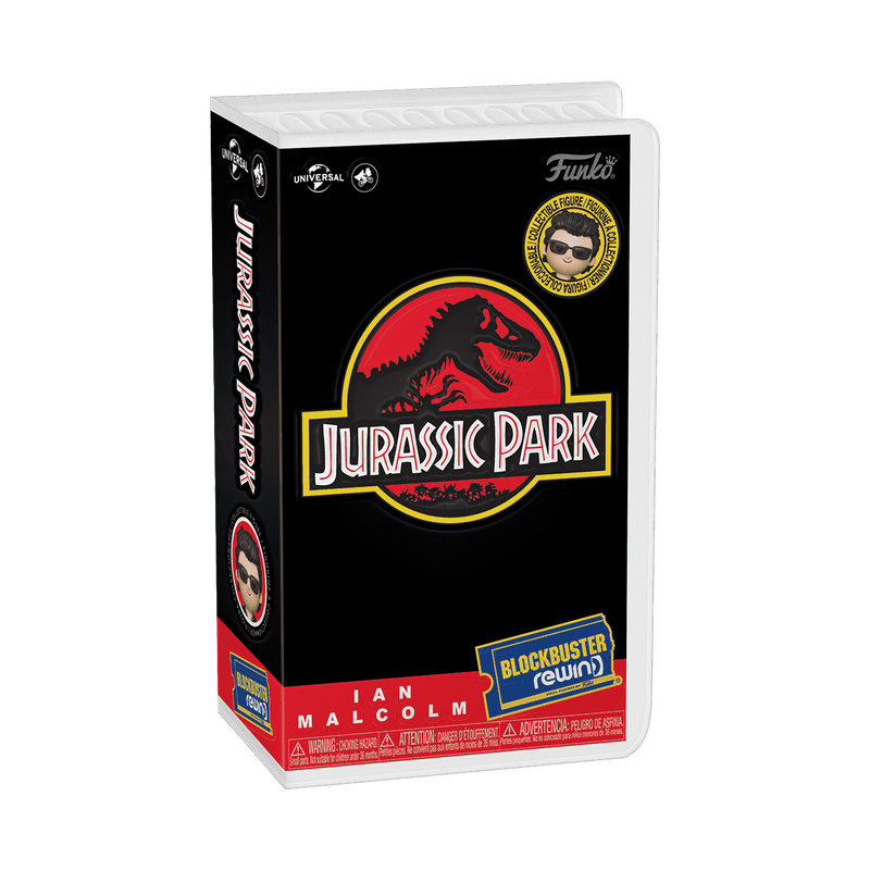 FUNKO REWIND Sammelfigur: Jurassic Park – Dr. Ian Malcolm, Ca. 8,8 Cm, VHS-Style Verpackung, Inkl. Chase-Chance