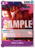Who's.Who (Gold Stamp 4th Anniversary) - The World's Strongest Warriors Release Event Cards - OP17-071