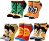 Dragon Ball Mixed Icon and Character Close Up 5-Pack Ankle Socks - Sweets and Geeks