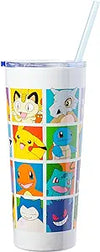 Pokemon Stainless Steel Tumbler with Straw