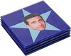 The Office Star Faces Glass Coaster Set - 4pcs
