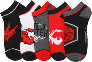 Dungeons & Dragons Dungeon Master 5-Pack Women's Ankle Socks - Sweets and Geeks