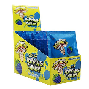 Warheads Sour Popping Candy 3pk- Blue Raspberry - Sweets and Geeks